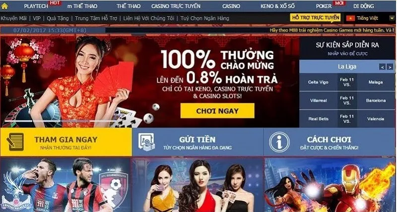 Ưu đãi tân cược thủ tại nhà cái cá cược M88