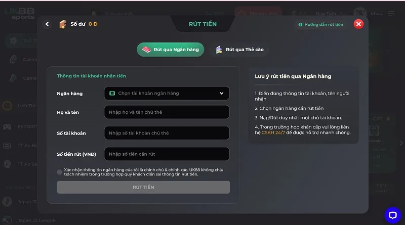 rút tiền uk88