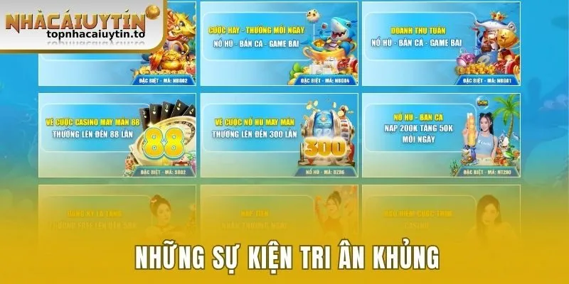 Những sự kiện tri ân khách hàng hấp dẫn bet88