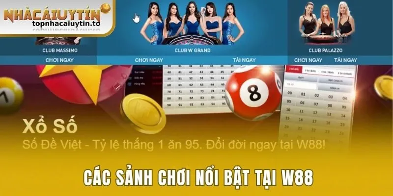 Tổng hợp các sảnh chơi nổi bật tại nhà cái